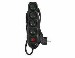 EMOS PC1415 PRODLUŽKA 4Z 5M S VYP. ČERNÁ