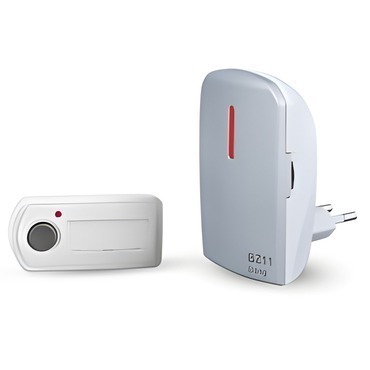 ELB 1117 BZ11 stříbrná Bezdrátový zvonek - 230V AC