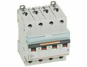 Jistič čtyřpolový LEGRAND 409743 DX3 4P B20 25KA