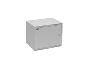 Rozvaděč nástěnný SOLARIX GrandN-9U-645-21-G, 19", 9U, RAL 7035, 600x450 mm, plechové dveře