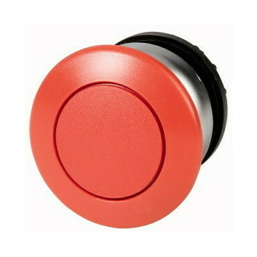 EATON 216714 M22-DP-R Tlačítko hřibové, bez aretace, kroužek titan, štítek červená, hřib červená