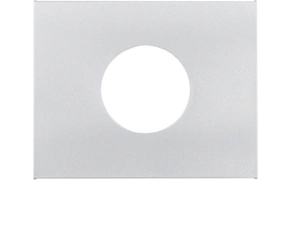 HAG 11657003 Centrální díl pro tlačítko a kontrolku E10, Berker K.5, Alu, lak.