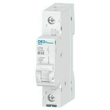 OEZ:41962 LTS-32B-1 Jistič In 32 A, Ue AC 230/400 V / DC 60 V, charakteristika B, 1pól, Icn 10 kA