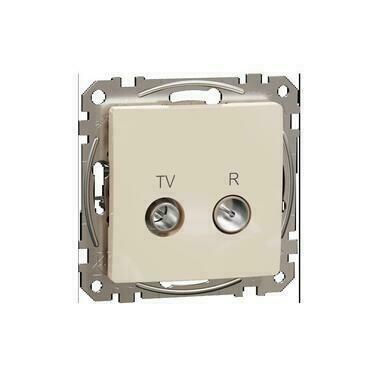 SCHN SDD112478R Sedna D/E - TV R zásuvka průběžná 10dB, Béžová