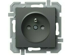 TEM ZÁSUVKA FRANCOUZSKÁ 2P+E 16A 250V~ BV  AT XO antracit