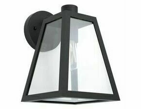 Svítidlo venkovní EGLO AL-WL 1 E27 SCHWARZ KLAR MIRANDOLA, nástěnné