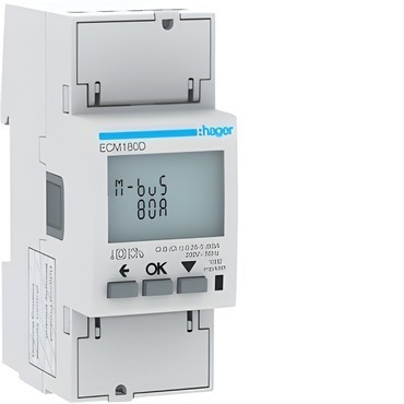 HAG ECM180D Digitální elektroměr 1F, 2Tar. přímé měř. do 80 A,