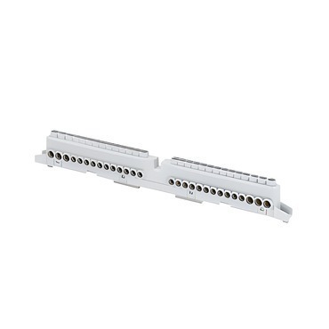 Šroubovací svorkovnice GEWISS GW40408B, 80 a  ip20, dvoupólová, n/pe (2x16)+(7x10)
