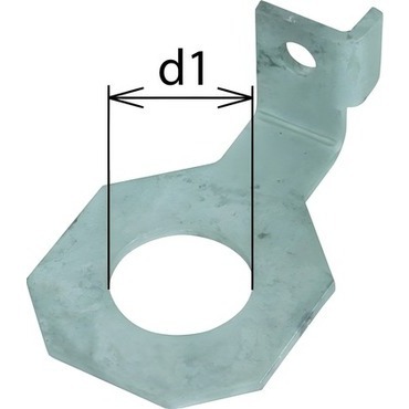Třmen připojovací DEHN 923336, IF 1, úhlový, průměr otvoru d1 36mm