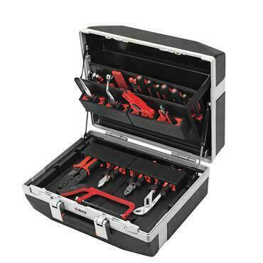 CIMCO 170431 Plastový kufr DIAMANT 35 s nářadím 430x498x235 mm (21 ks)