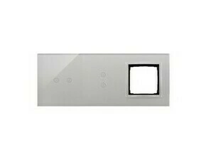 Kryt dotyk. ovl. SIMON DSTR3230/71, 2 ovl. Simon 54 Touch, 2 dotyk.+2 dotyk.+ otvor, bouř./stř.