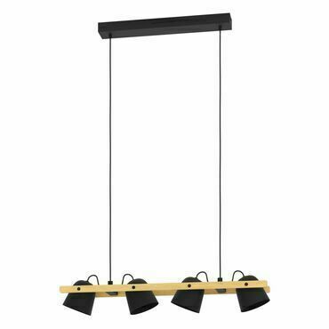 Svítidlo závěsné EGLO LED-RGB CCT HL 4 SW HOLZ HORNWOOD-Z