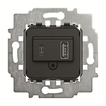 Přístroj nabíjecí ABB 2CKA006400A0399, USB-A + USB-C; šedá; 6475 U-500