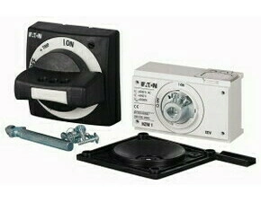 EATON 279397 NZM2-XTVDV-0 Ovládací rukojeť s dveřní spojkou, blokování dveří, černá/šedá, uzamykatel