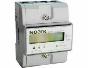 NOARK 117915 Ex9EM2 3P 4M 80A 1T Elektroměr 3pólový, 4-modulový, 80 A, 1-tarifní, LCD displej