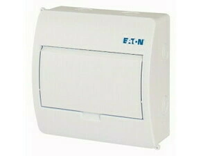 Rozvodnice nástěnná EATON 281690 BC-O-1/8-TW-ECO, bílé plast. dveře, 1 řada, 8 modulů