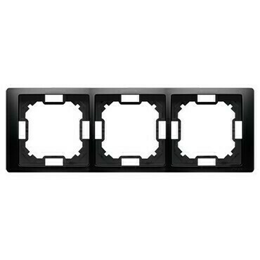 Rámeček SIMON BMRC3/49, 3 násobný, černá matná
