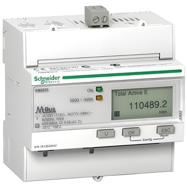 SCHN A9MEM3235 Elektroměr iEM3235, nepřímé měření, komunikace M-bus, MID