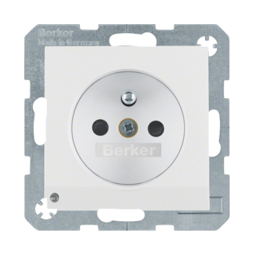 HAG 6765101909 Zásuvka se zemnicím kolíkem a LED orientační kontrolkou, 16 A, 250 V ~, šroubovací sv