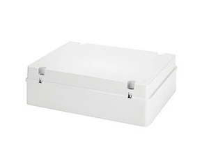 Spojovací krabice GEWISS GW44210 s víkem, plast. šroub, plombovací, ip56, 380x300x120, hladké stěny
