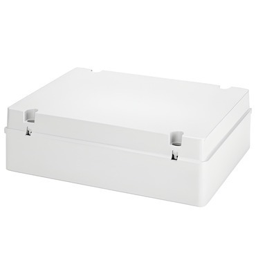 Spojovací krabice GEWISS GW44210 s víkem, plast. šroub, plombovací, ip56, 380x300x120, hladké stěny