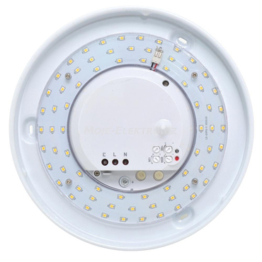 LED svítidlo stropní ECOPLANET bílé, IP44, max.18W, HF senz.360