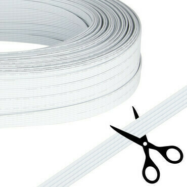 MC LED 5-žilový plochý PVC kabel AWG 18/0,8mm2, bílý