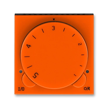 Termostat univerz. ABB Levit 3292H-A10101 66, , oranžová/kouř. černá,s ot. nast. teploty (ovl.jedn.)