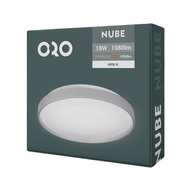 LED svítidlo stropní LED POL ORO-NUBE-SILVER-18W-DW