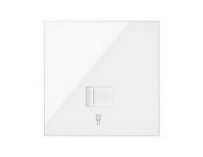 Sestava 1 násobná: 1 zásuvka RJ45, bílá