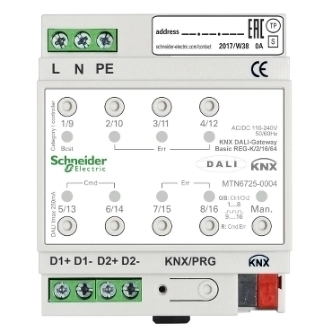 SCHN MTN6725-0004 KNX DALI brána Basic REG-K/2/16/64 RP 0,25kč/ks