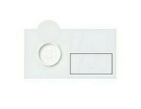Sestava 2 násobná, IP44: 1 zásuvka+1 kryt, bílá matná