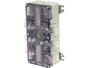 EATON 6094966 DMV-250/3/M4/P-R Odpínač DUMECO, 250A, 3-pól, zadní montáž, s osou 400mm a červenou ov