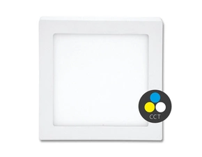 LED panel ECOPLANET RAFA2 24V 12W, 960lm, 2000-6000 Materiál - hliník, plastK, IP20, bílá