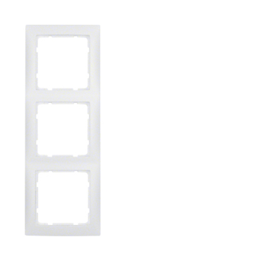 HAG 10139909 Rámeček 3-násobný, Berker S.1, bílá, mat
