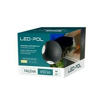 Fasádní a zahradní LED svítidlo LED-POL Falena 9W 3 neutrální bílá