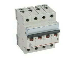 Jistič čtyřpolový LEGRAND 404160 TX3 4P B63 10000A