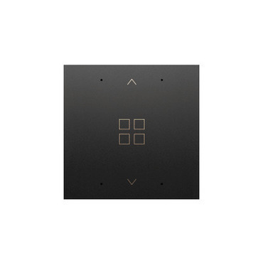 Kryt SIMON DKE13/49, pro elektronické spínače a ovladače, černá matná metalizovaná