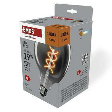 EMOS Z58311 LED DECO G125 SMOKED 4,5W 180lm E27 WW+