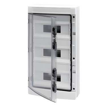 Rozvaděč nástěnný s výs. rámem GEWISS GW40105BD, 36m (12x3) ip65, 2ks n/pe svorkovnice