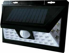LED svítidlo nástěnné GREENLUX EMA SOLAR PIR 34LED NW, senzor, černá