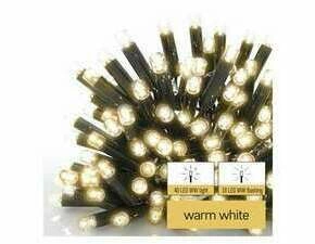 EMOS D2CW03 PROFI-CONN ICICLE 50LED 3M-BLACK IP44  WW/WW FLAS