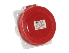 FAM Zásuvka vestavná 24332 IP67/400V/32A/4P 6h, šikmá 10° - SpeedPRO
