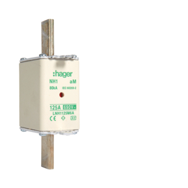HAG LNH1125M6A Pojistka nožová, velikost NH1, 125A aM, 690V AC