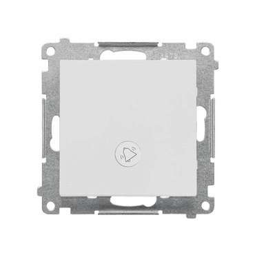 Ovladač zapínací SIMON TD1L.01/114, orient. LED podsv., ř.1/0So, 10A/250V~, bezšr., světle šedá mat