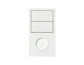 Sestava 2 násobná: 1 zásuvka+2 kryty, bílá matná