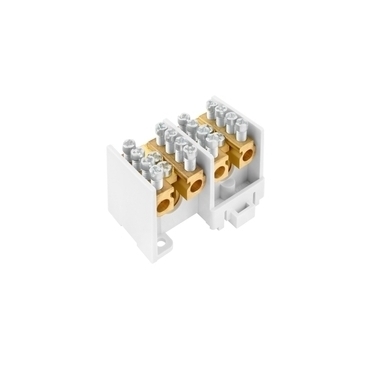 EL 1005203 Svorkovnice stoupací HAK/2/35D, nekrytá, 100A, 2pól., na pól:1x35mm2 a 4x25mm2, na DIN (b