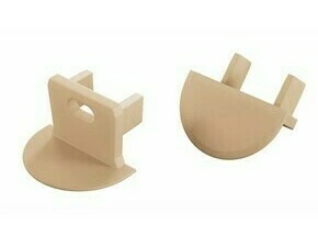 Koncovka profilu GREENLUX EC-PROFIL AXIN LIGHT IVORY WITH HOLE  (12-1558-00)