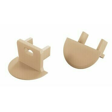 Koncovka profilu GREENLUX EC-PROFIL AXIN LIGHT IVORY WITH HOLE  (12-1558-00)