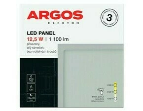 LED svítidlo přisazené ARGOS 12,5W, 1100lm, IP40/20, CCT, čtvercové, bílé
